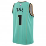 Maillot NBA Charlotte Hornets Lamelo Ball Jordan 2024-25 City Edition Teal Swingman - Homme